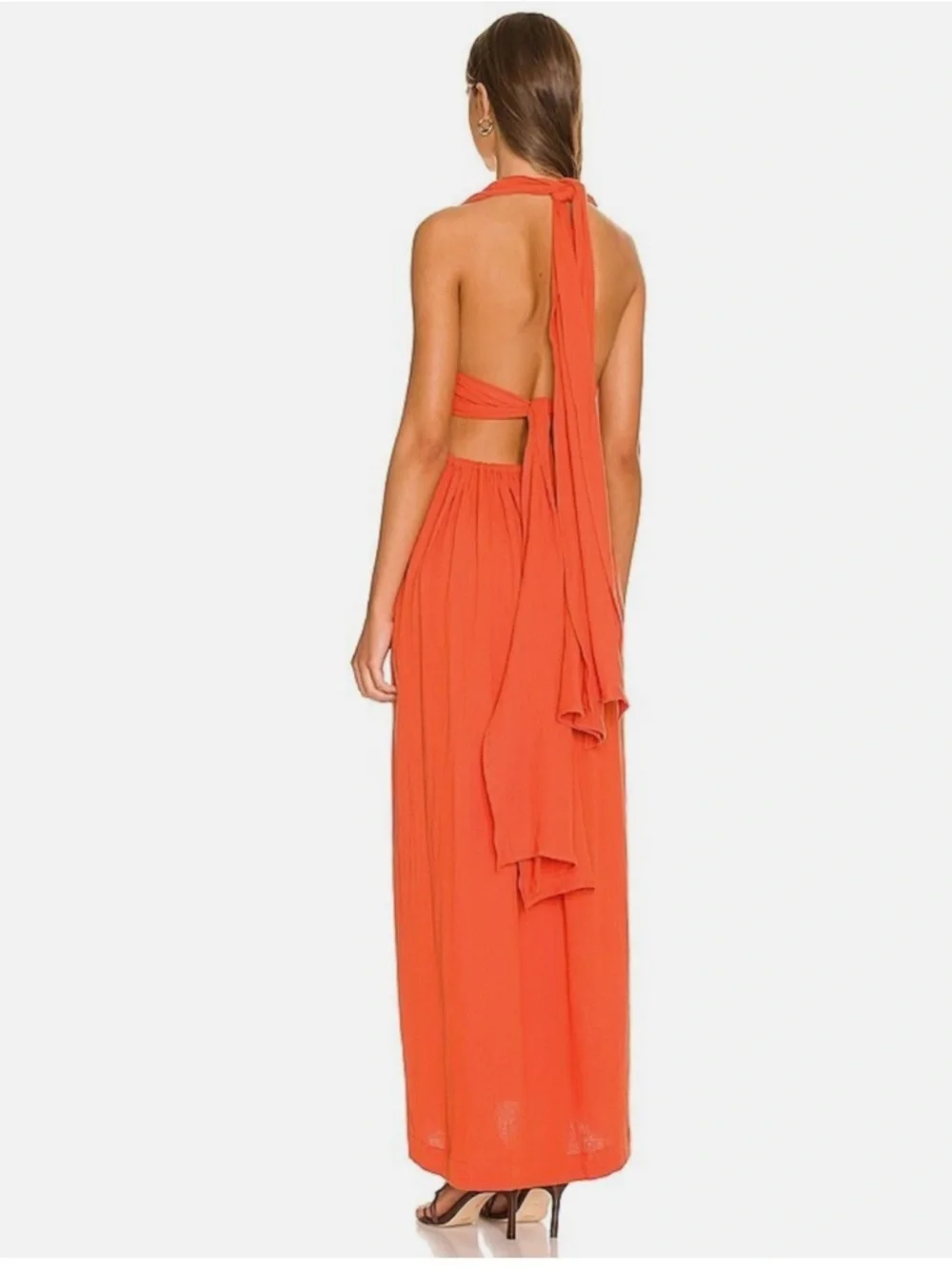New! Just Bee Queen Sara Cut Out Maxi Multi Way Tie Maxi Dress 🍑 Small